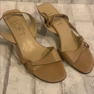 Ann Taylor Loft Tan Heels
